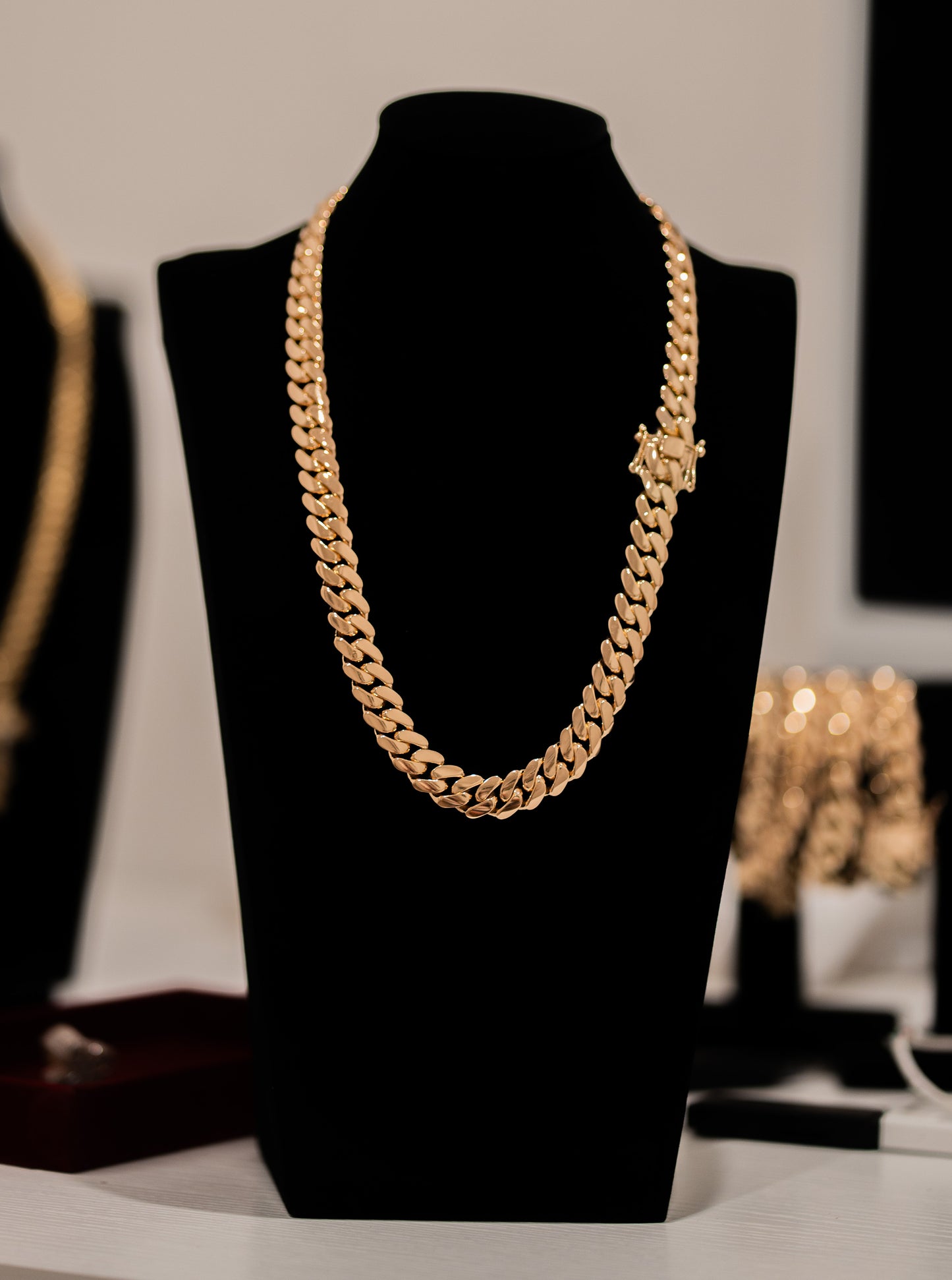 14K Gold Bonded Silver Cuban Links
