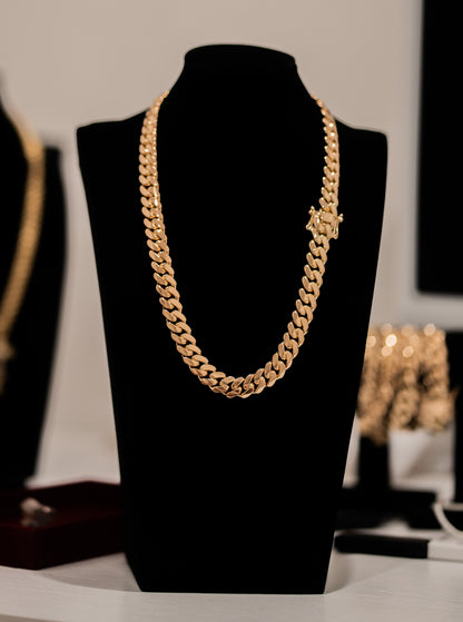 14K Gold Bonded Silver Cuban Links