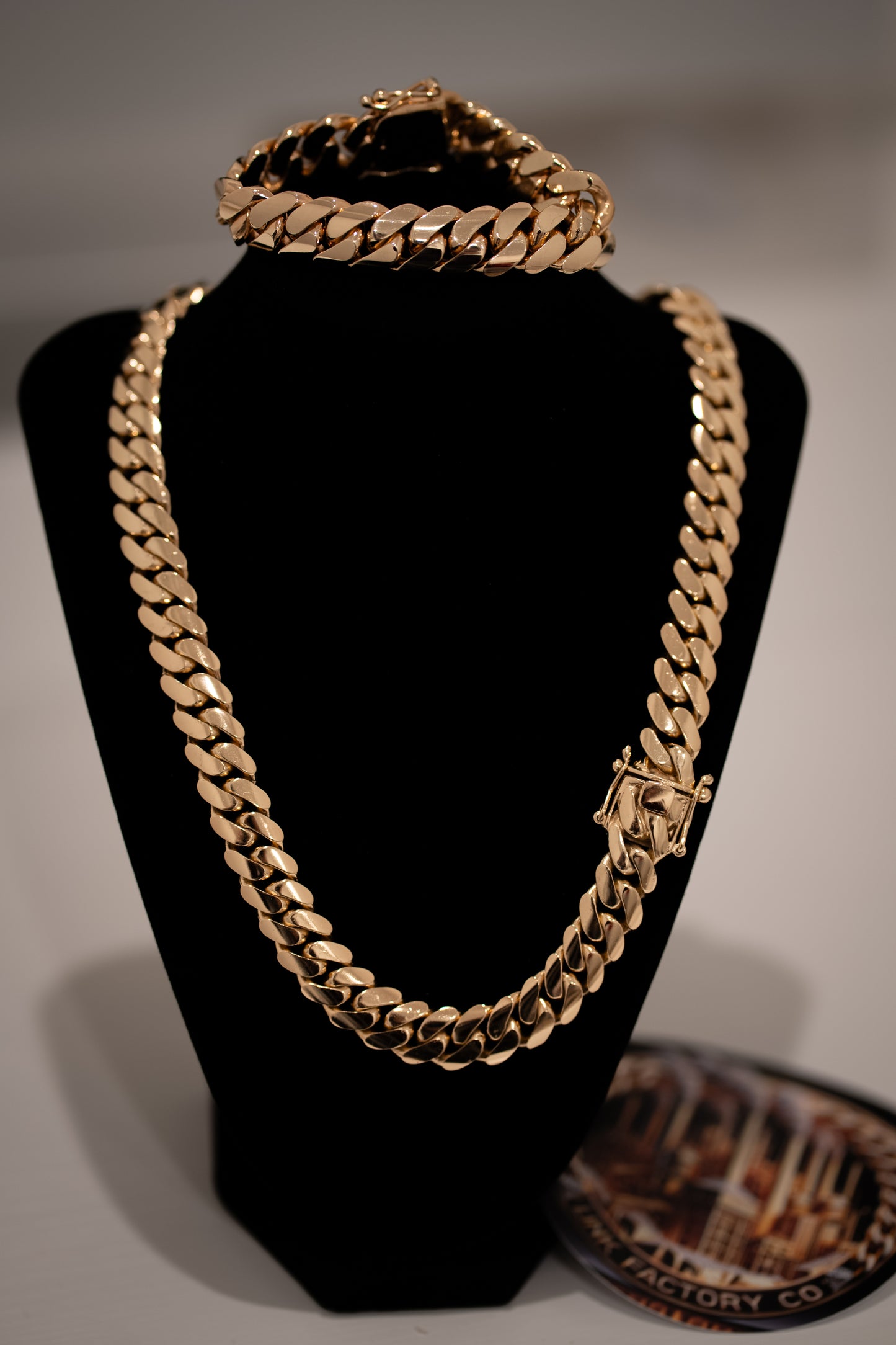 14K Gold Bonded Silver Cuban Links