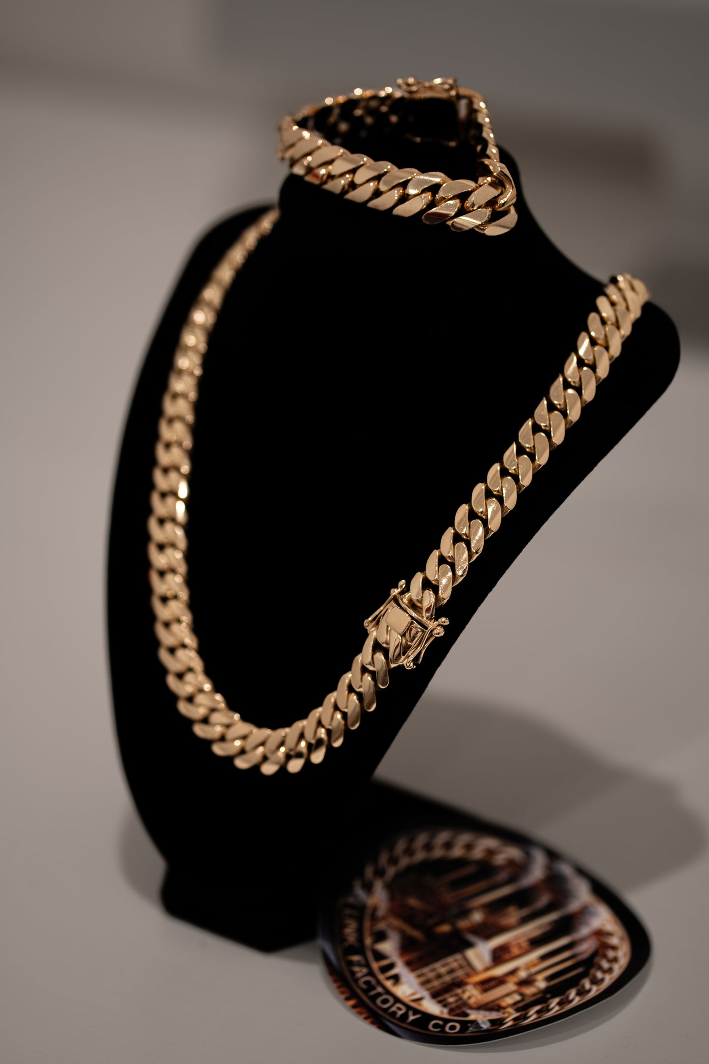 14K Gold Bonded Silver Cuban Links