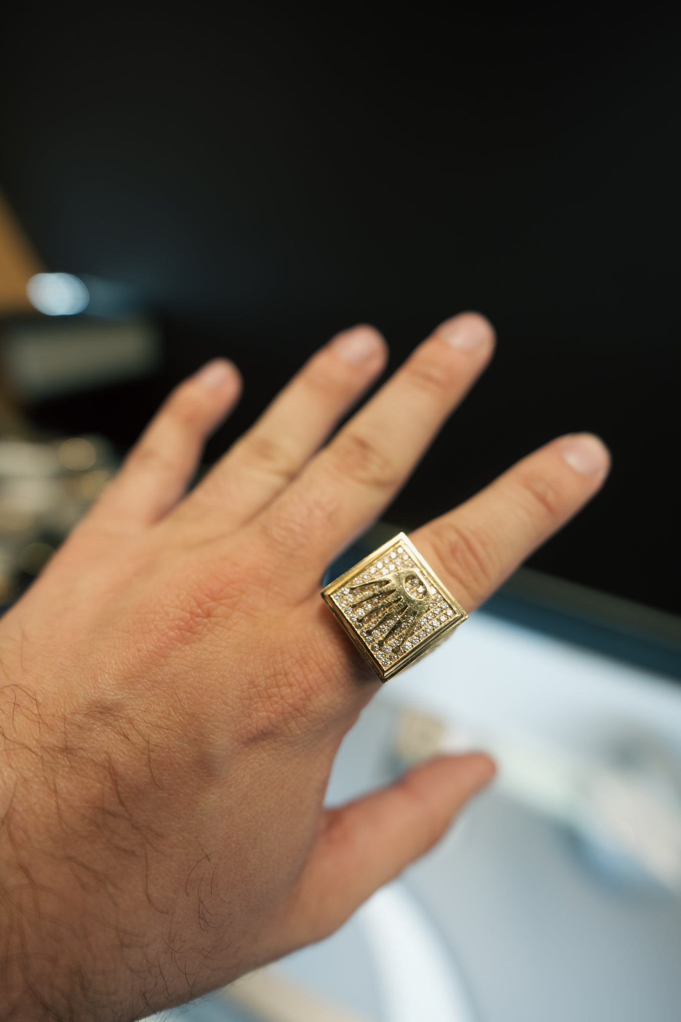10kt 'Rolex' Crown Ring