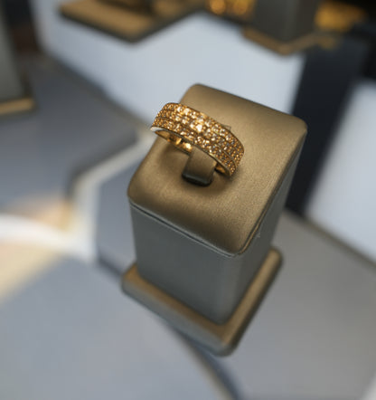 10kt Tri-Row Wedding Band