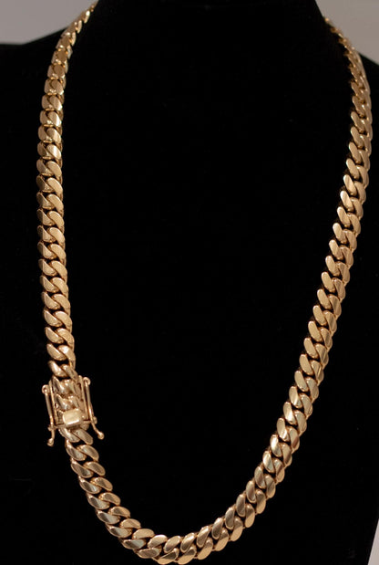 14K Gold Bonded Silver Cuban Links